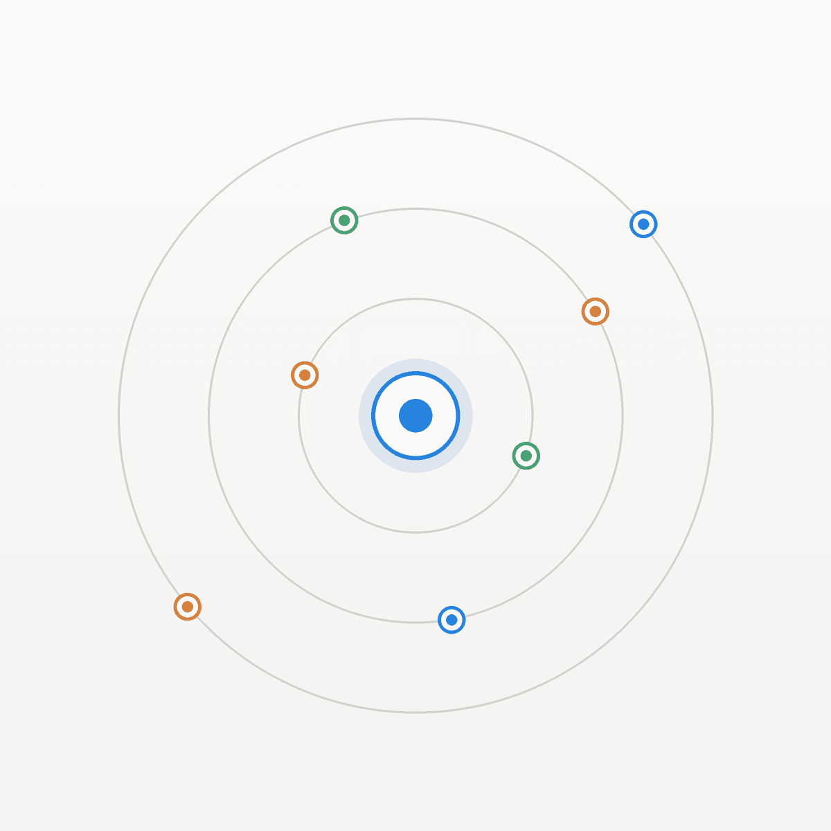 Orchestration: one brief, many tools in orbit